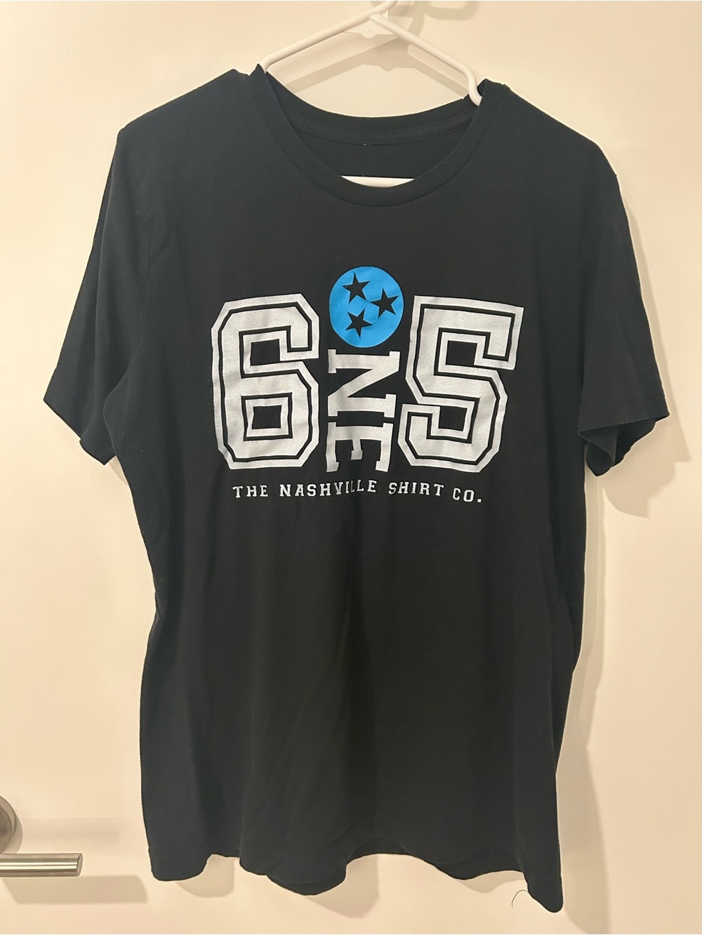 Men's Black Graphic Tee - 615 Logo